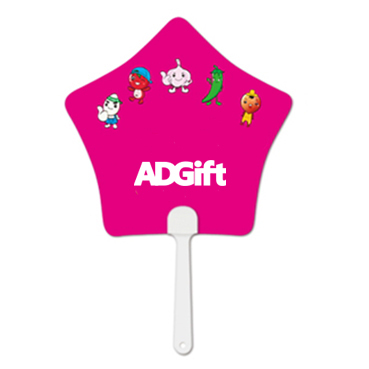 Pp特殊型うちわ 星 両面フルカラー印刷